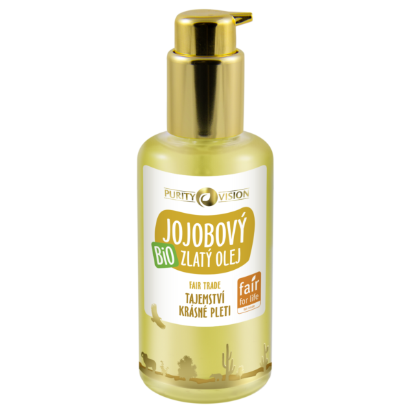 Purity Vision Zlatý jojobový olej BIO (100 ml) - fair trade olej nejvyšší kvality