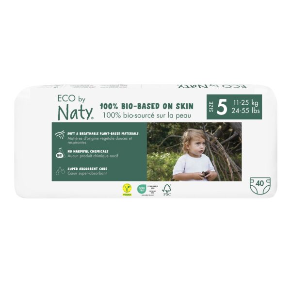 Eco by Naty Ekoplenky Junior 5 (11 - 25 kg) (42 ks) - z 55-60 % rozložitelné - Image 3