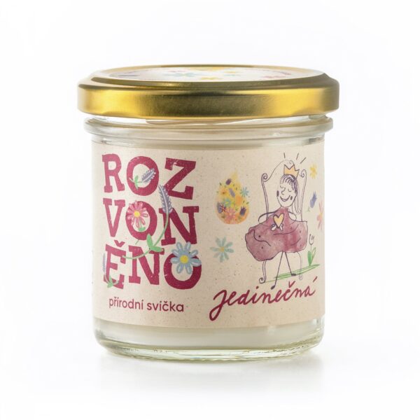 Rozvoněno Vonná svíčka - Jedinečná (130 ml)