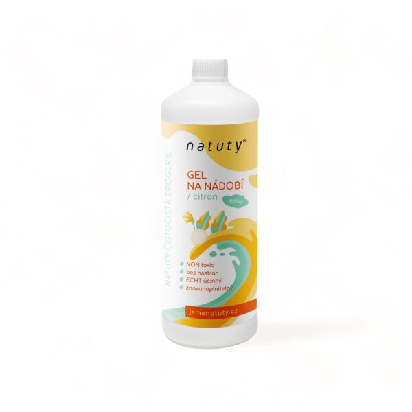 Natuty Gel na nádobí s vůní citronu (1 l)