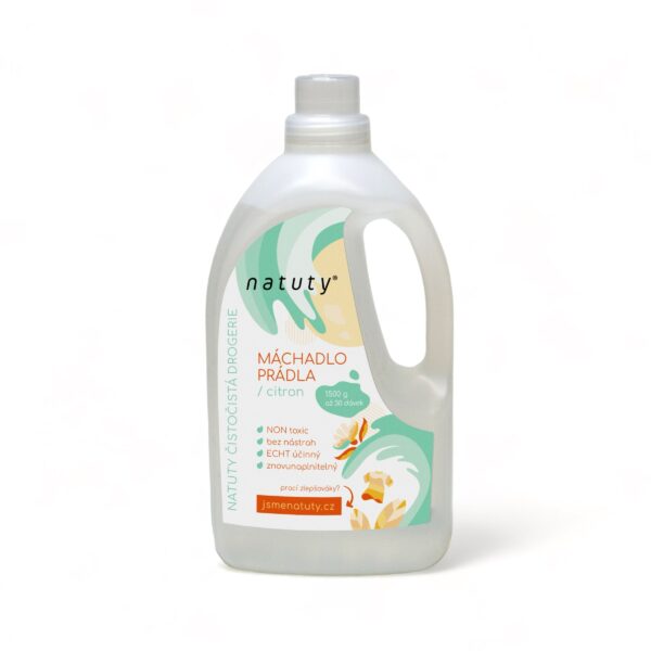 Natuty Máchadlo prádla s vůní citronu - 1.5 l