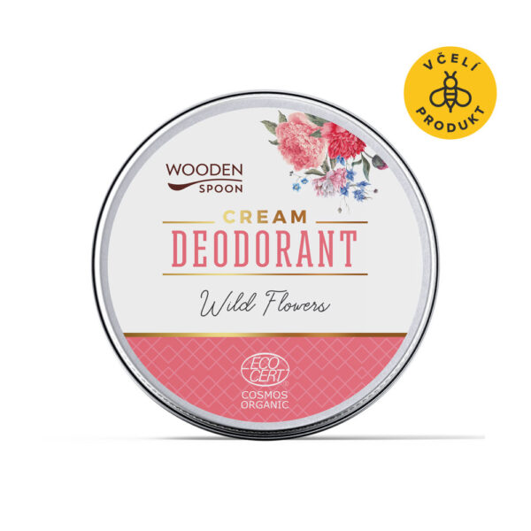 Wooden Spoon Přírodní krémový deodorant "Wild flowers" BIO - 60 ml - obsahuje prvotřídní organické oleje