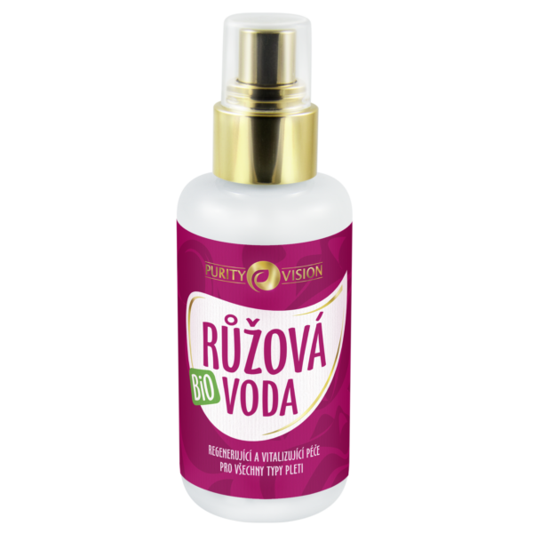 Purity Vision Růžová voda BIO - 100 ml - revitalizuje a zklidňuje