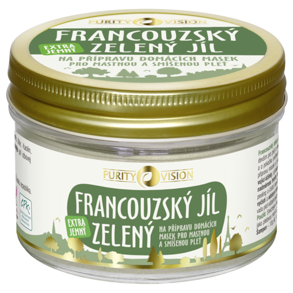 Purity Vision Francouzský zelený jíl (150 g) - ideální pro mastnou a smíšenou pleť