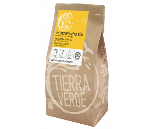 Tierra Verde Sůl do myčky - INOVACE - 2 kg - zabraňuje usazování vodního kamene