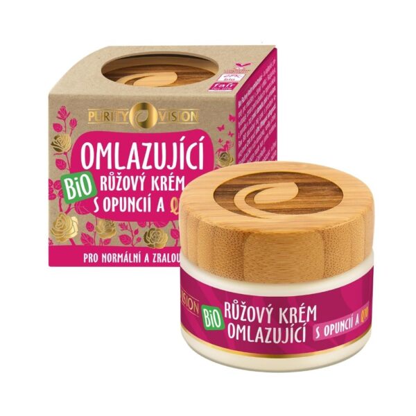 Purity Vision Růžový krém omlazující BIO (40 ml) - pro mladistvý vzhled