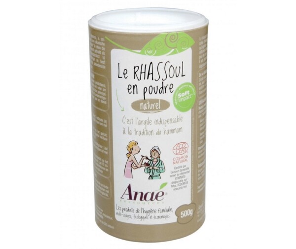 Anaé by Ecodis Rhassoul - marocký jíl (dóza 500 g) - šampon, peeling nebo maska