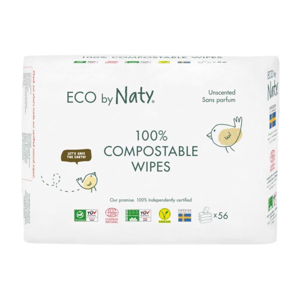 Eco by Naty Dětské vlhčené hygienické ubrousky - 168 ks - vhodné i pro velmi citlivou pokožku