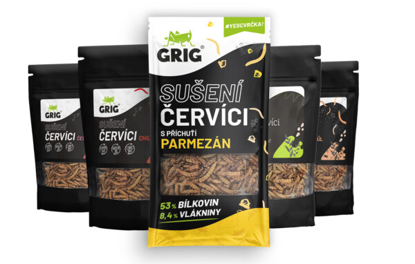 Grig Ochutnávkový mix Sušených červíků 5 x 20 g - Image 2