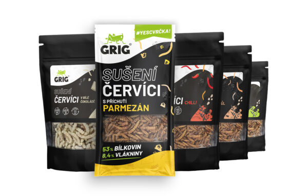 Grig Ochutnávkový mix Sušených červíků 5 x 20 g - Image 3