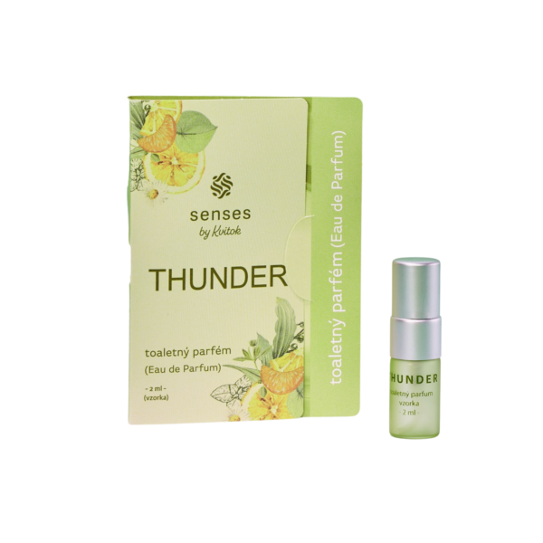 Kvitok Senses Toaletní parfém Thunder - vzorek (2 ml) - zelená unisex vůně - Image 2