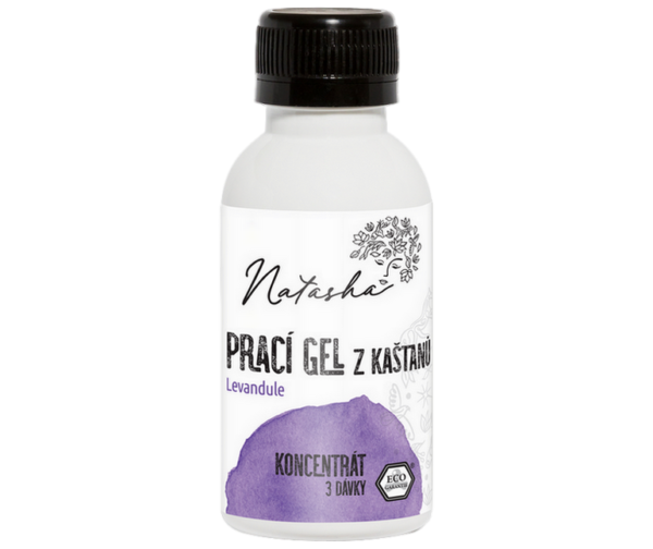 Natasha Prací gel z kaštanů Levandule - koncentrát - 100 ml - 33 pracích dávek v 500 ml