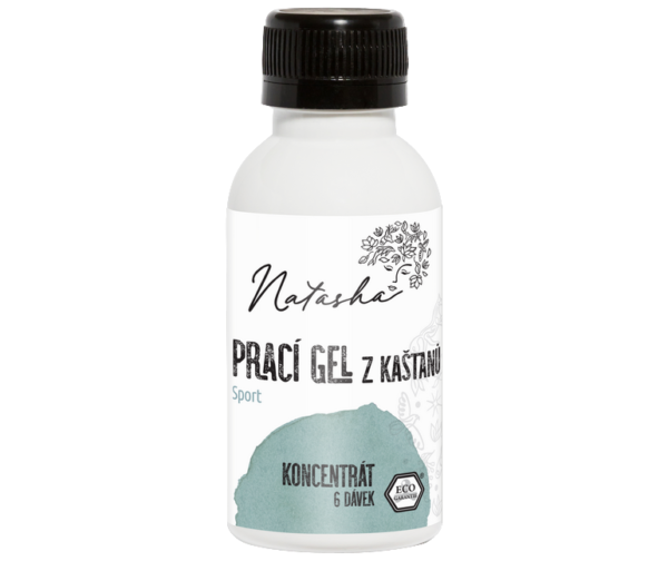 Natasha Prací gel z kaštanů Sport - koncentrát - 100 ml - 33 pracích dávek v 500 ml